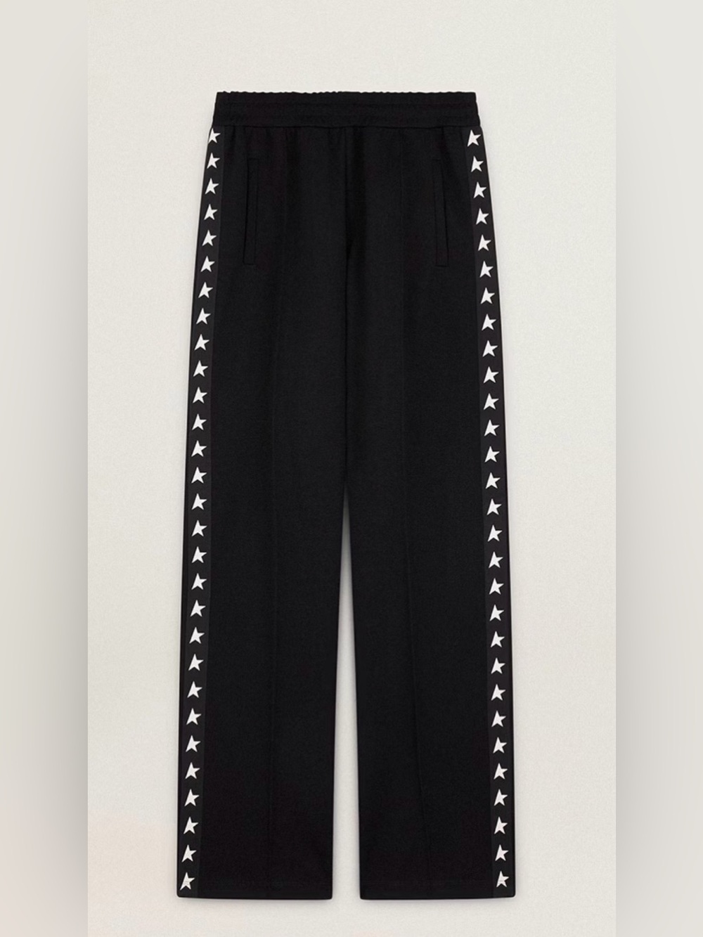 Golden Goose Black Track Pants with Star Detail, Size Small Streetwear Rich Mom - Picture 3 of 16